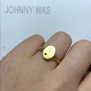 Gold signet style ring